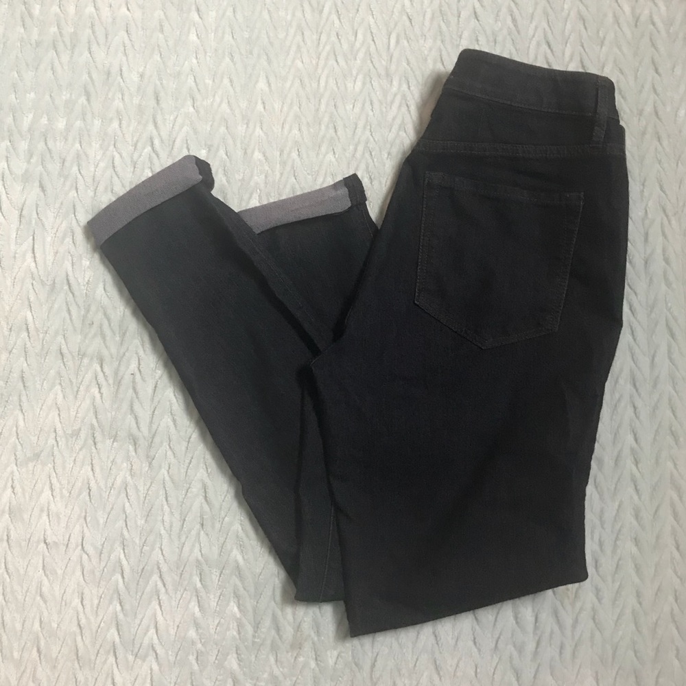 LOFT Curvy High Waist Skinny Ankle Jeans